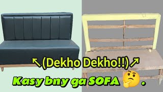 easy Sofa making videio/ sabsy asan treeqa sofa bnany ka #chairs #hotelchairs #fypシ