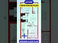 18x36 North Facing Vastu House Plan 🏡 | 1BHK Small Home Design | #Shorts #vastu #shortsfeed #house