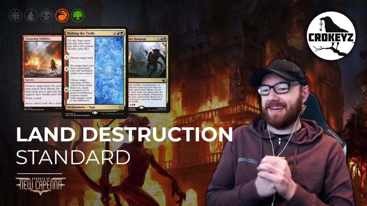 STANDARD Gruul Land Destruction Deck! CROKEYZ MTG Arena YouTube