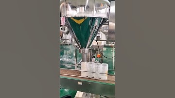 Automatic powder bottle filling machine powder  bottle filling line
