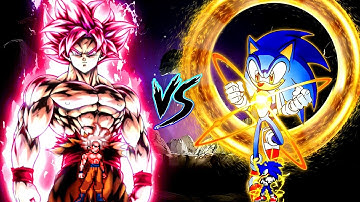 Goku MUI KaiokenX10 V2 OP VS Sonic Chaos V4 JVL OP (all form) in Jump Force Mugen