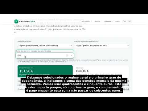Calculadora do Complemento por Dependência