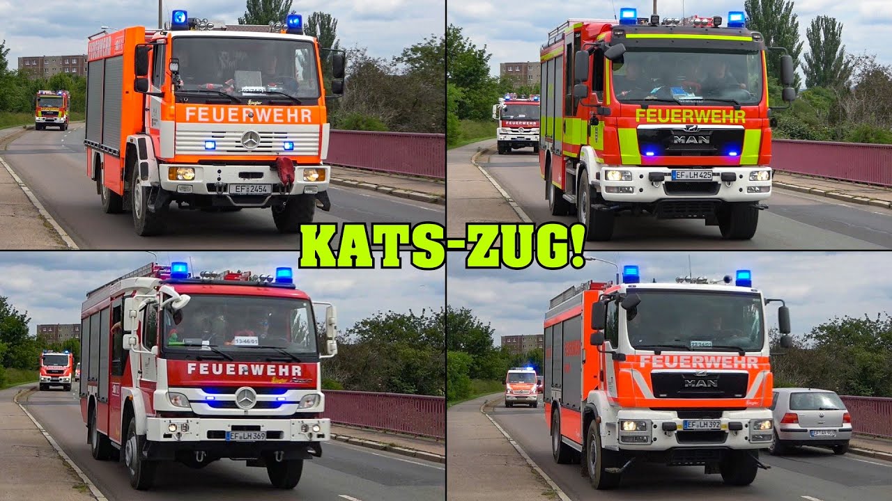 [KatS-ZUG FEUERWEHR ERFURT] - 9 Fahrzeuge auf Einsatzfahrt | Rückkehr aus dem Kreis Ahrweiler!