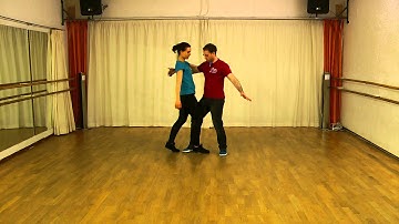 Zouk lessons Germany. Beg. 06.10.15. Turning on the spot to the right & cross step