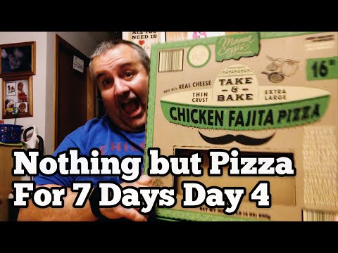 Nothing but Pizza for 7 Days - Day 4 (2018) | Aldi Chicken Fajita Pizza