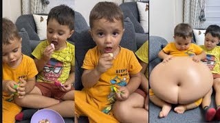 Sakin Şeker Yemeyi̇nnn Ahmet Efe Ve Ali̇ Yedi̇ Ve Obez Olduuu