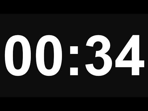 34 Second Timer - No Alarm - 8K