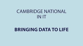 Cambridge National in Information Technologies