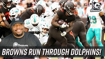 Browns SMASH Dolphins Behind Judkins Scoring 3 TD Day!