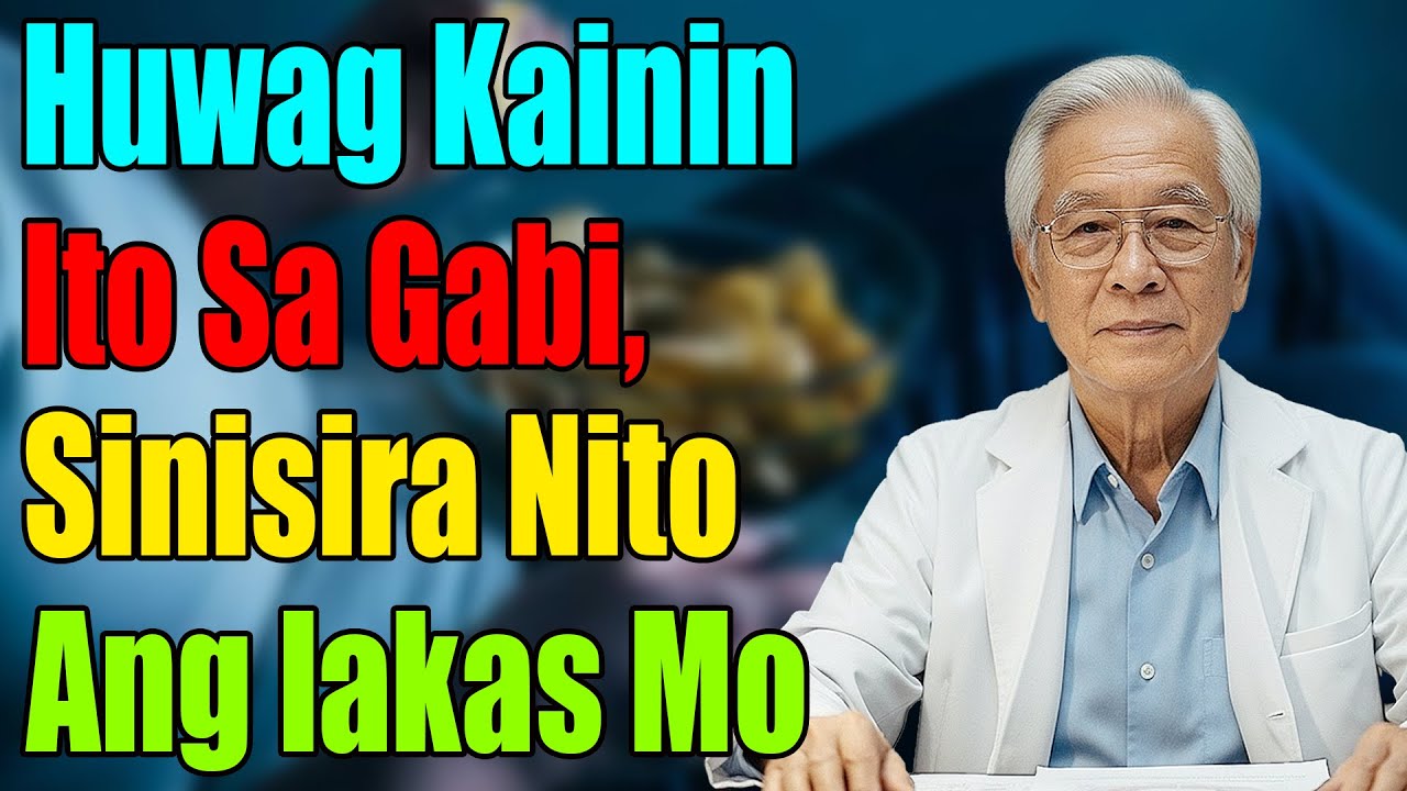 HUWAG KAININ ITO Bago Matulog (Kung Ikaw ay 60 Pataas!)