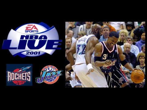 Rockets vs Jazz - NBA Live 2001 - YouTube