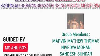 Groundwater flow modelling using visual modflow