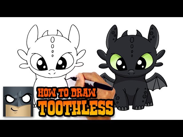 How to Draw Toothless | How to Train Your Dragon - Videos For Kids