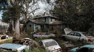 ABANDONED Time Capsule War Veteran's Home | Found Massive Car Graveyard Collection