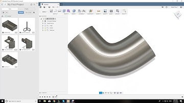 Creating a bent pipe in Fusion 360