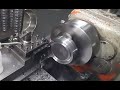 【黒苺】大きい内径をくり抜き 時短&節約 特殊加工【汎用旋盤】How to Lathe processing technology S45C