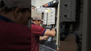 Electrical safety rules working in a live panel ⚡ #electrician #interviews #questions #shorts
