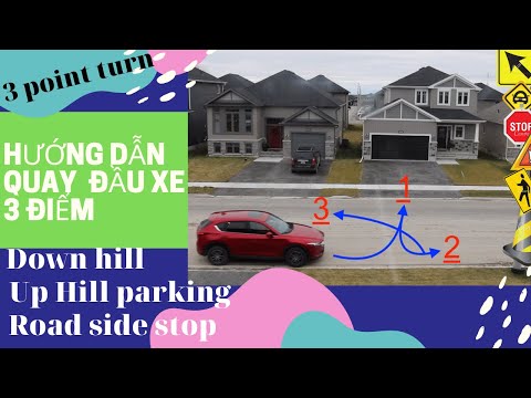 Video Hướng Dẫn Quay đầu xe 3 điểm - Đậu xe lên dốc - xuống... - youtube