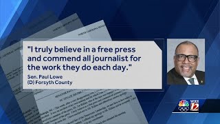 Forsyth Co. senator apologizes after assaulting reporter at NC Legislative Building, throwing his...