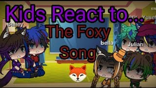 Kids React to The Foxy Song | GLRV | Minecraft Animation | Gacha Life | 1/4