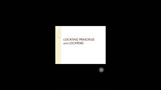 Locators & Types of Locators