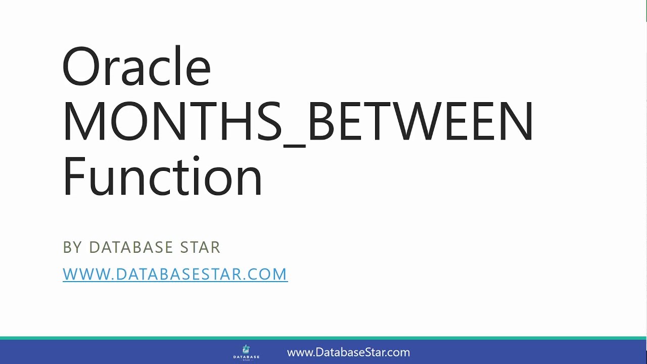 Months between. Функция month SQL. Оракл месяц из даты. Between в Oracle с датами.