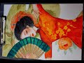 استخدام الالوان المائية في تلوين فتاة الانمي How To Paint Anime Girl With Watercolors استخدام الالوان المائية في تلوين فتاة الانمي How To Paint Anime Girl With Watercolors