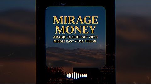 Mirage Money  | Arabic Cloud Rap 2025 | Middle East x USA Fusion 🔥