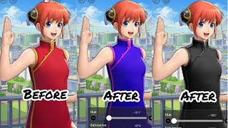 Kagura Gintama Many Dress Color change tutorial ibis paint x