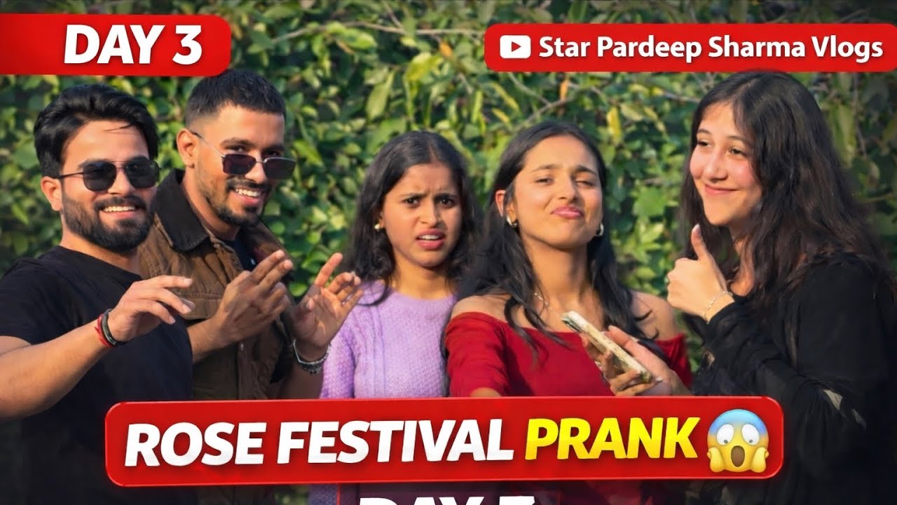 😱 gunga Ban Ke Logo Se Prank Kiya | Public Reaction 😂 | Rose Festival Day 3