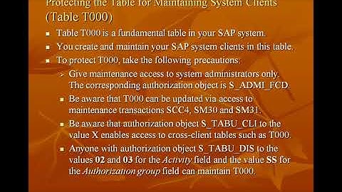 12. Critical Authorization Objects - Part 11