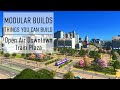 Open Air Commercial Plaza - Cities Skylines Modular Builds - No Mods (Mini Build Guides)