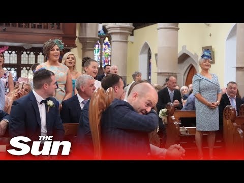 Groom moved to tears by surprise ‘Stand By Me’ wedding song