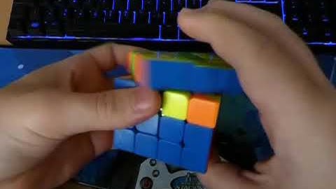 4x4 Adjacent PLL Parity Slow Motion