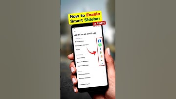 👆how to enable smart sidebar in redmi  #shorts #shortvideo