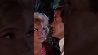 Yvette Mimieux &amp; Rod Taylor in TIME MACHINE (1960) based on the 1895 novella by H. G. Wells.