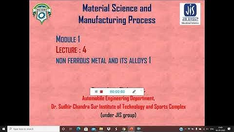 Lecture 4 Nonferrous metals and alloys 1