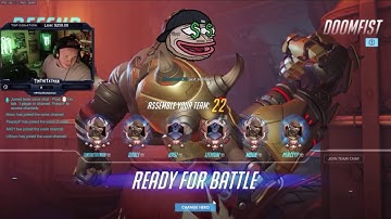 Timthetatman´s react to Doomfist released + first Game (CRAZY POTG, best React)