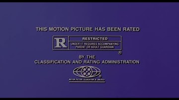 United Artists/MPAA Rating Card (R, 1988)