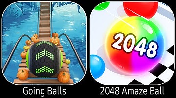 Going Balls VS 2048 Amaze Balls - All Levels Gameplay Android iOS Ep 1