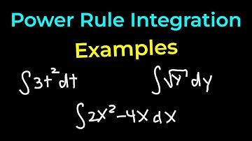 Power Rule Integration Examples - Integral Calculus