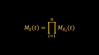 Applications of Moment Generating Functions Part 3 (Sums of Independent Random Variables)