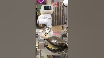 Elite Robots EC66 cobot preparing waffles at World #Robot Conference 2022