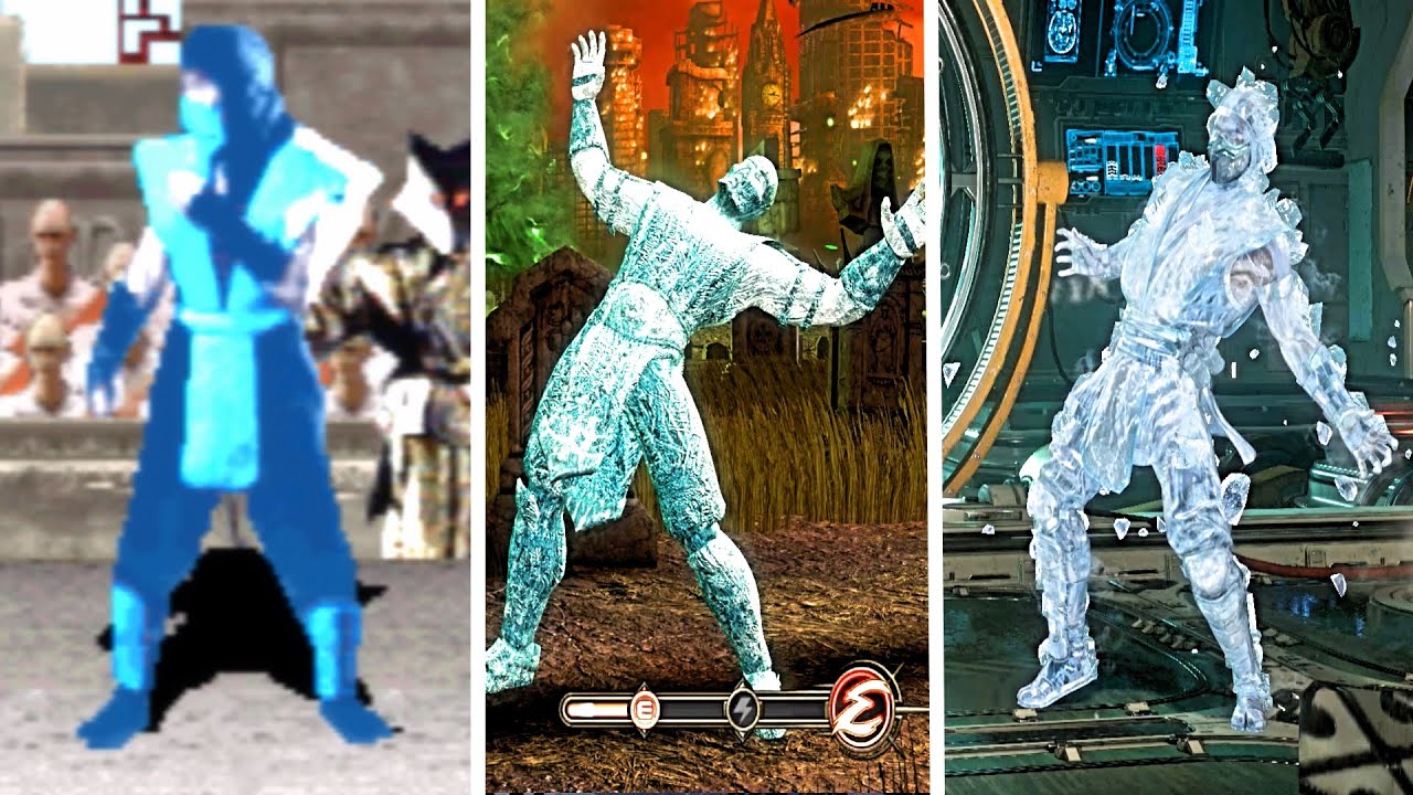 Evolution of SubZero's Ice Ball Freeze in Mortal Kombat (19922020