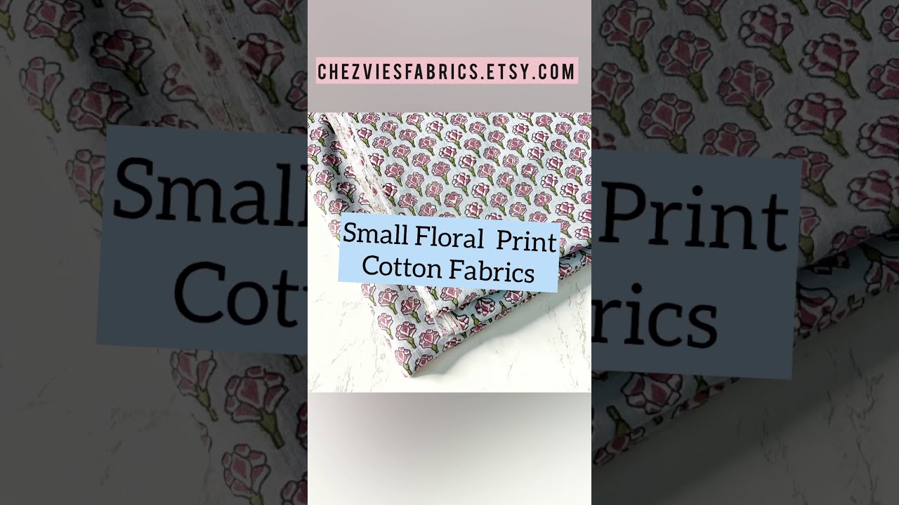 Etsy Shop Update - Floral Print Fabrics 