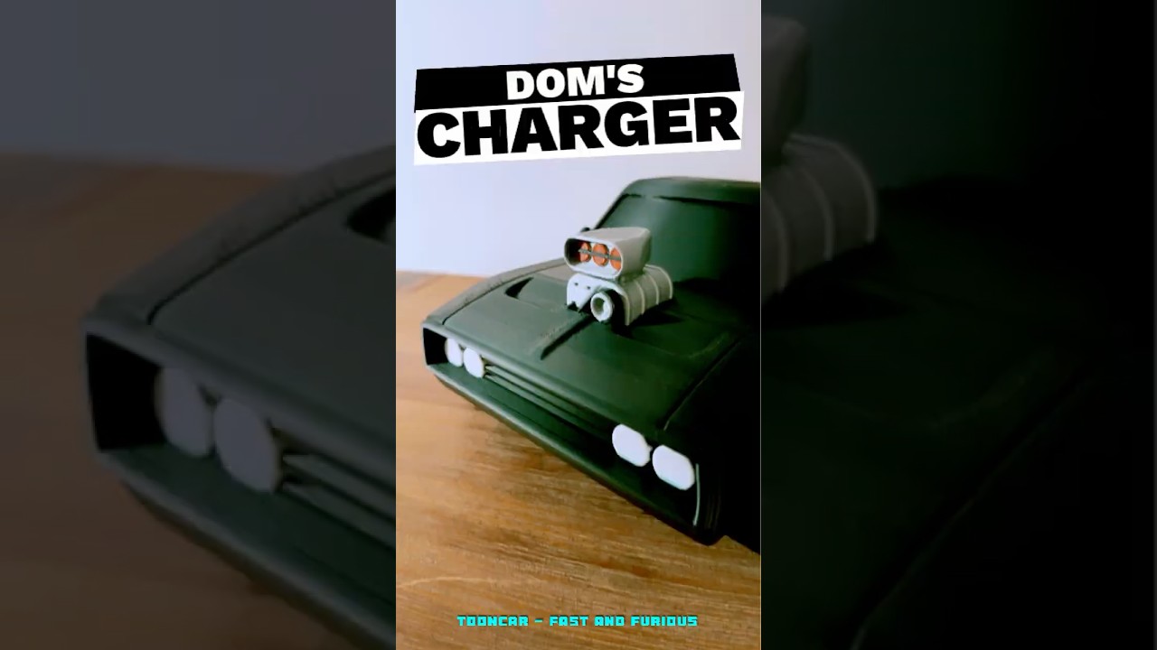 Dom’s Dodge Charger Tooncar Timelapse | Fast & Furious 3D Print (Bambu H2D)