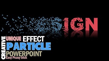 Particles Text Effect Animation in Microsoft PowerPoint a step-by-step tutorial 2024