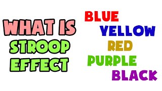 What is Stroop Effect | Explained in 2 min