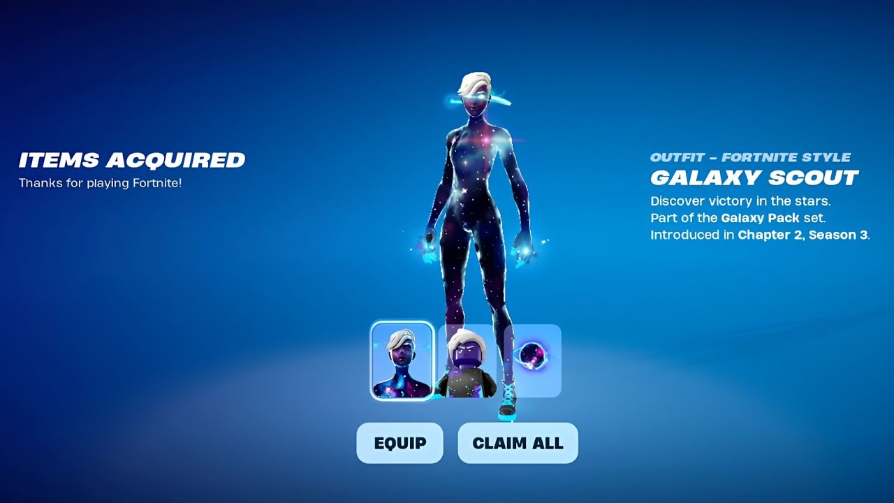 I Bought Fortnite Most Popular Galaxy Skin || Galaxy Scout
