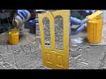 Making yellow linseed oil paint for a front door